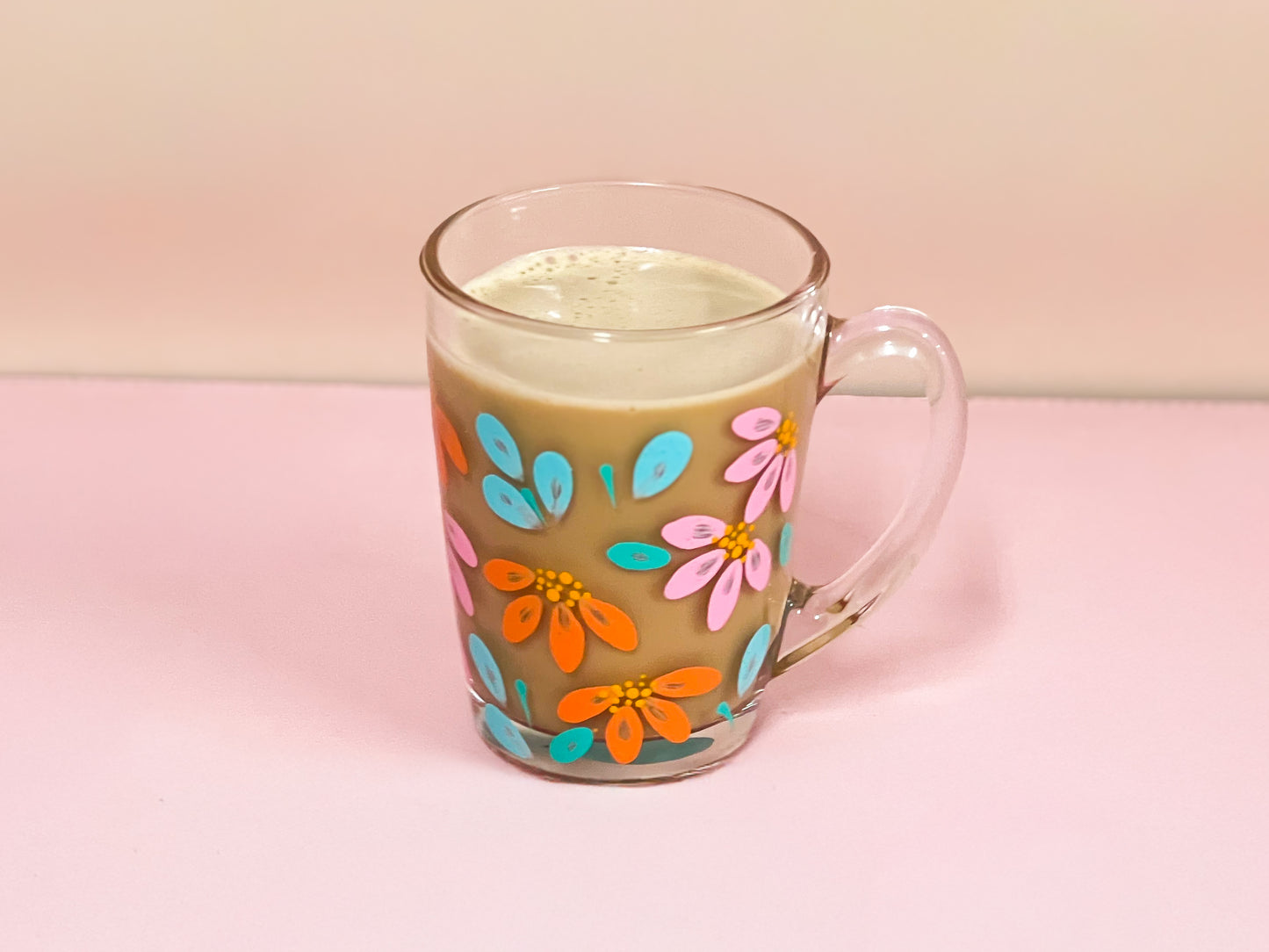 Hand-Painted Coffee Mug - Coralia