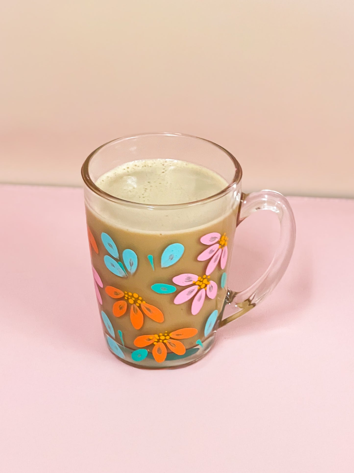 Hand-Painted Coffee Mug - Coralia