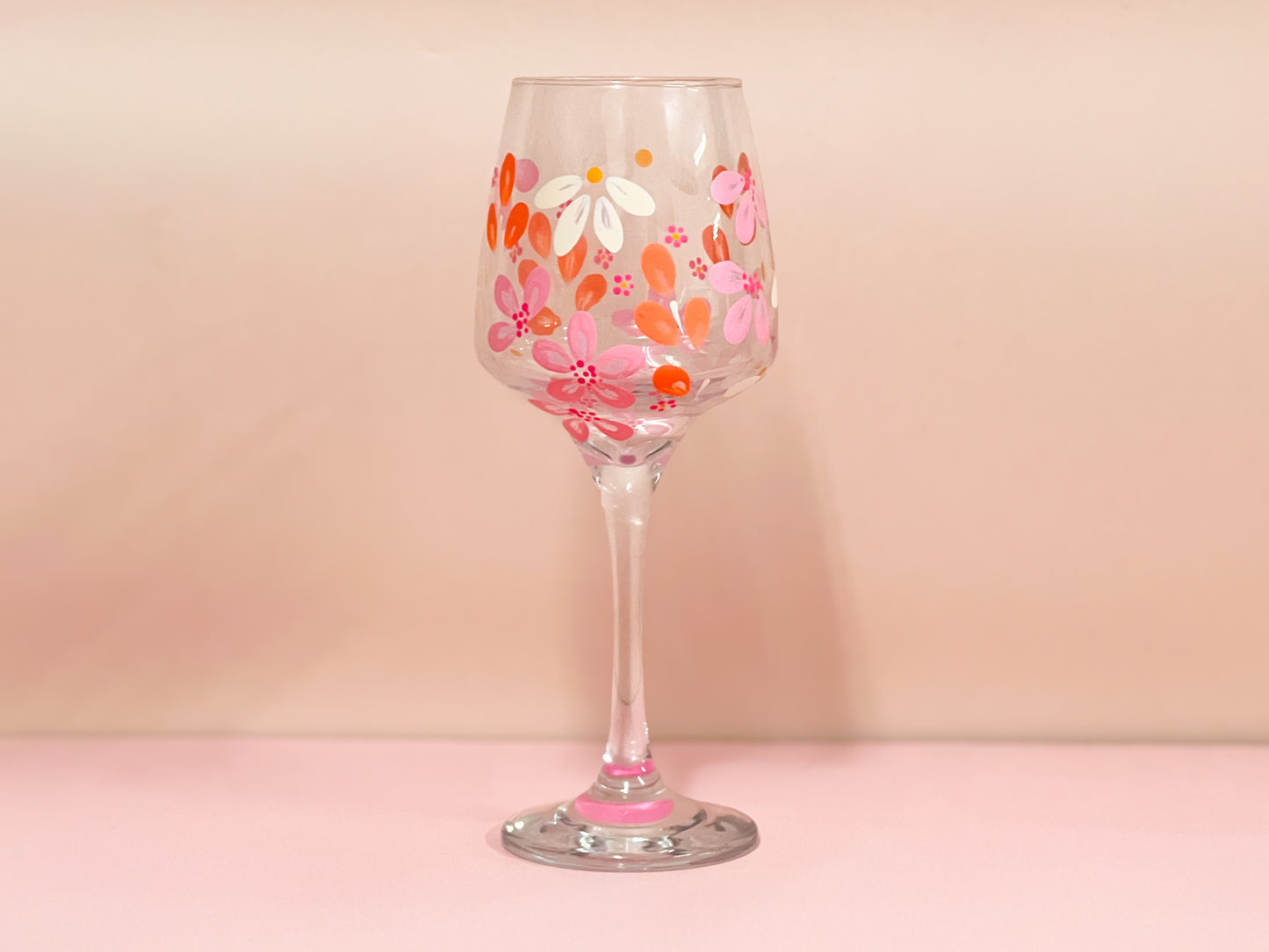 Hand-painted Wine Glass - Zara