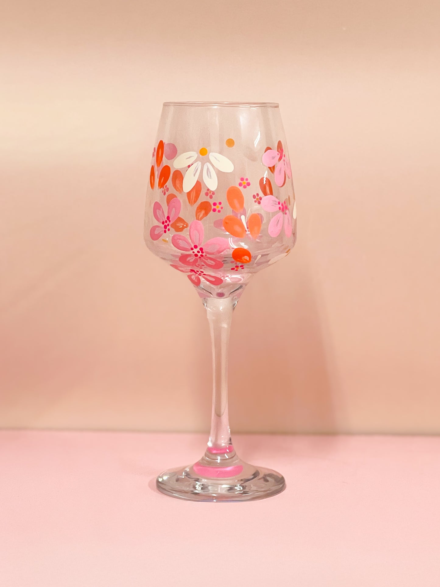 Hand-painted Wine Glass - Zara