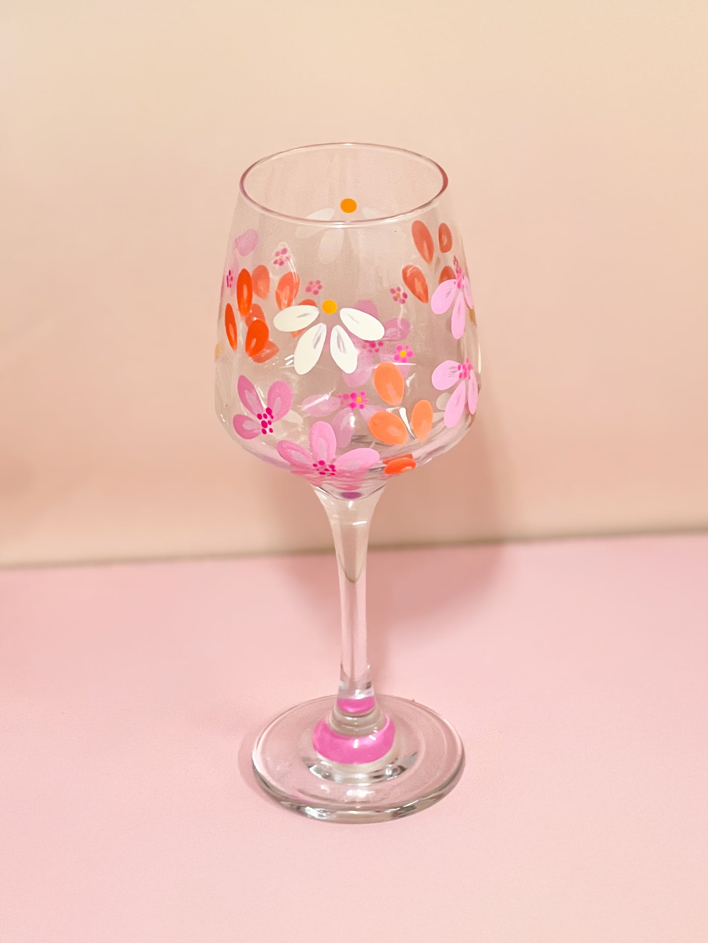 Hand-painted Wine Glass - Zara