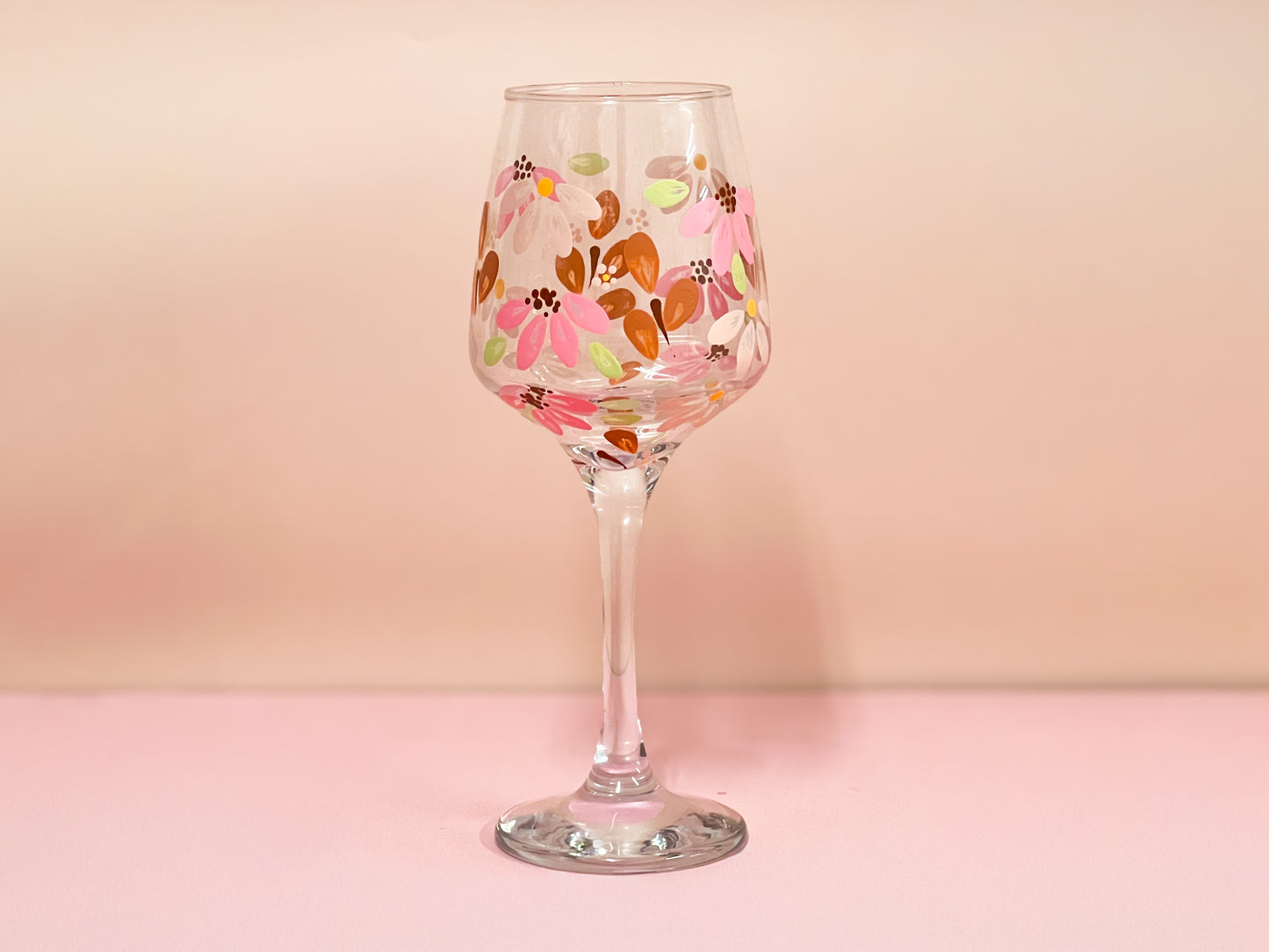 Hand-painted Wine Glass - Gigi