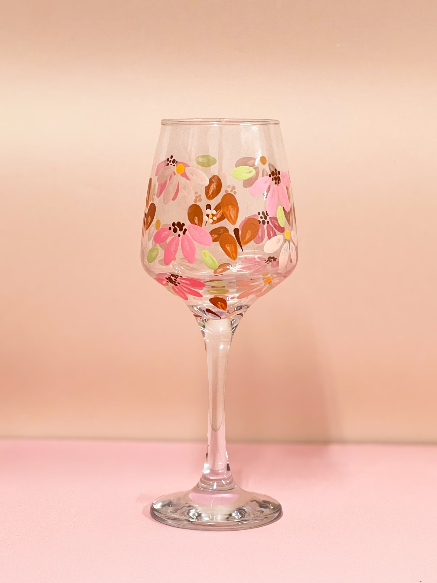 Hand-painted Wine Glass - Gigi