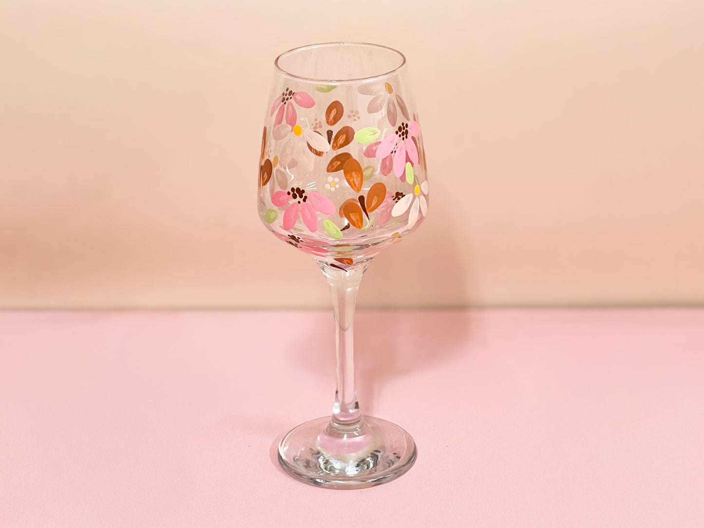 Hand-painted Wine Glass - Gigi
