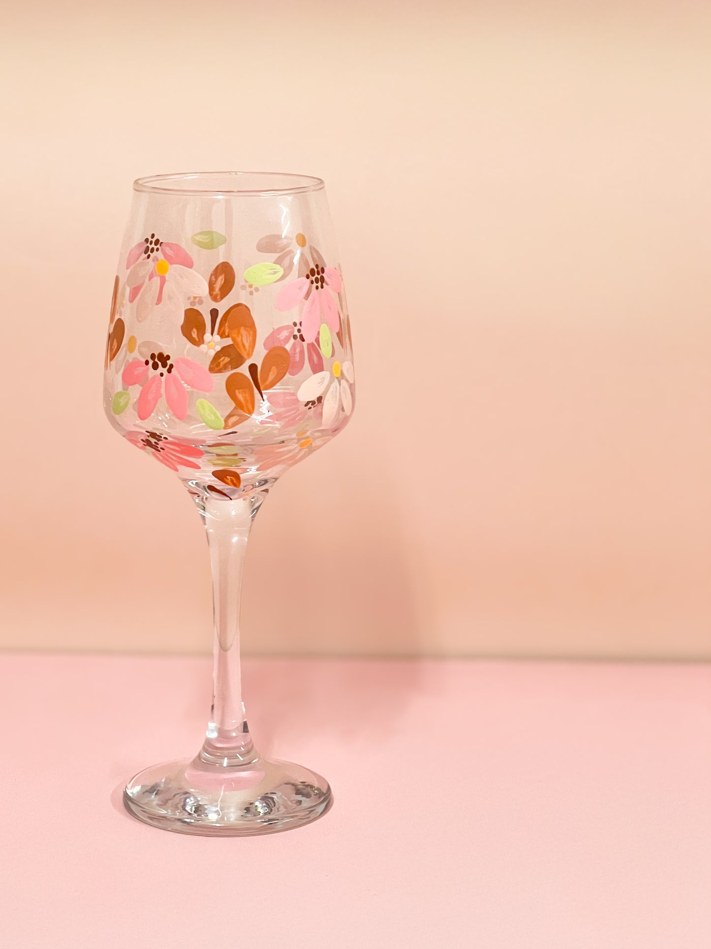 Hand-painted Wine Glass - Gigi