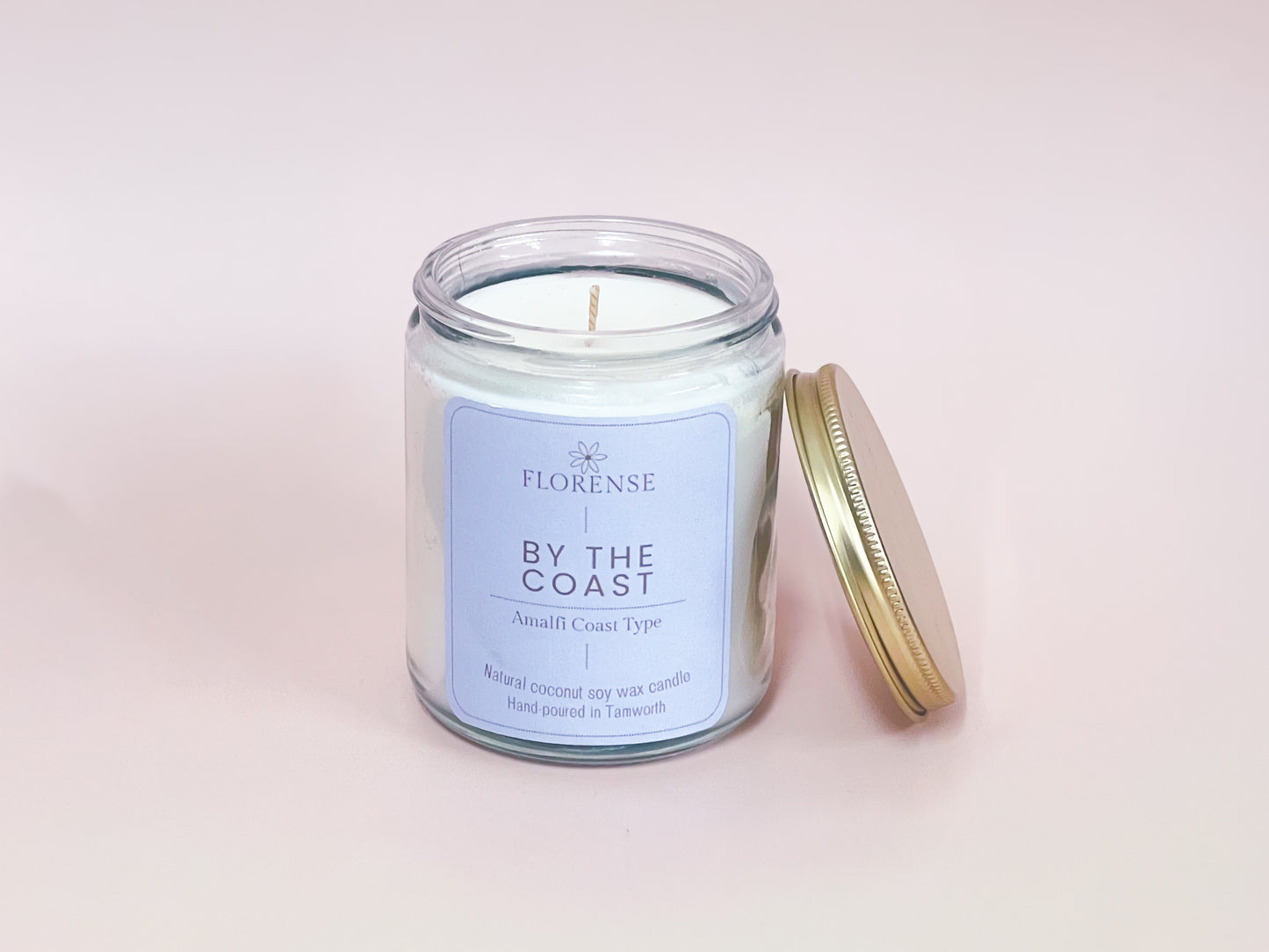Mason Jar Candle - Clear | By the Coast - Amalfi Coast Type