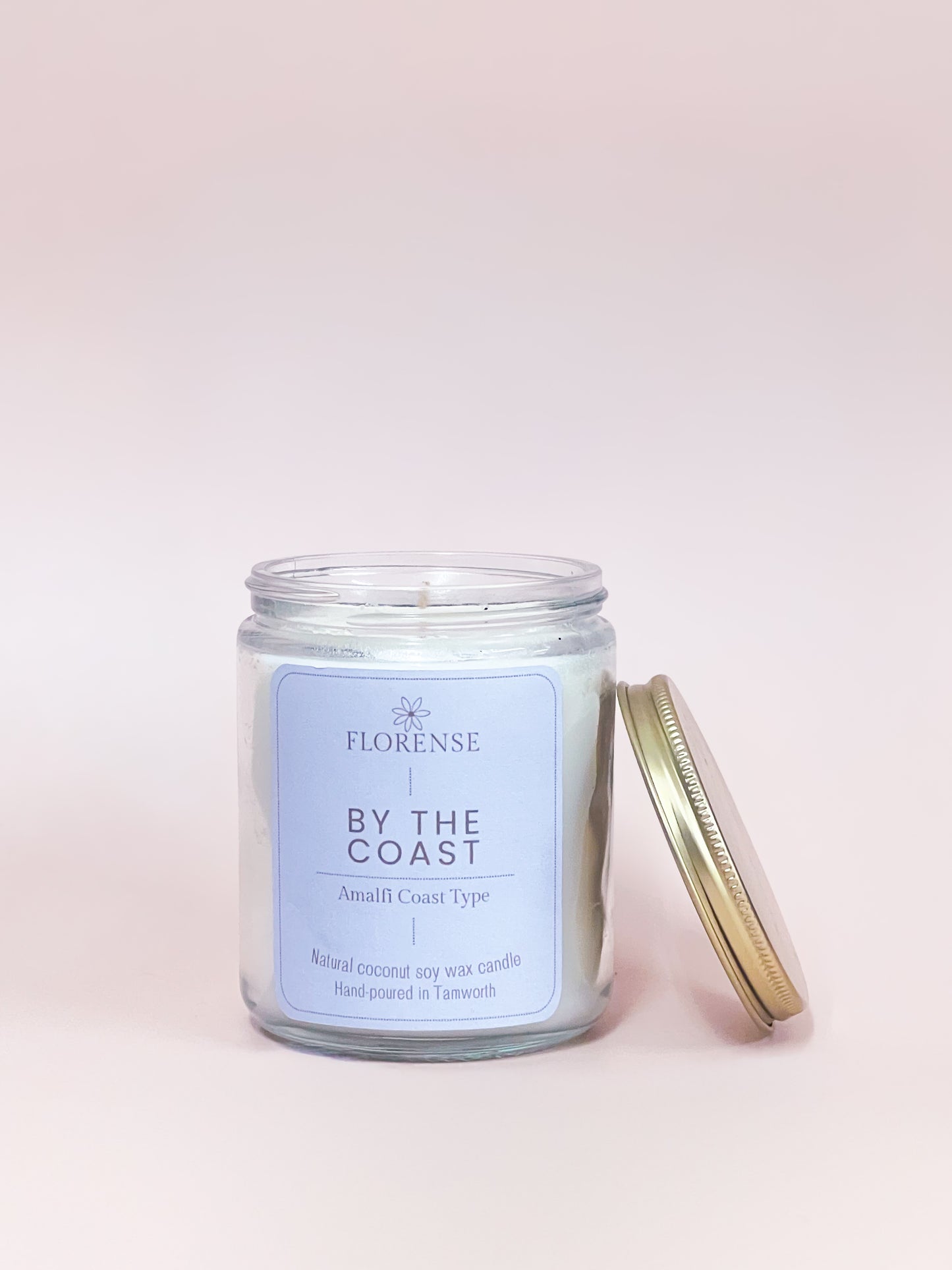 Mason Jar Candle - Clear | By the Coast - Amalfi Coast Type