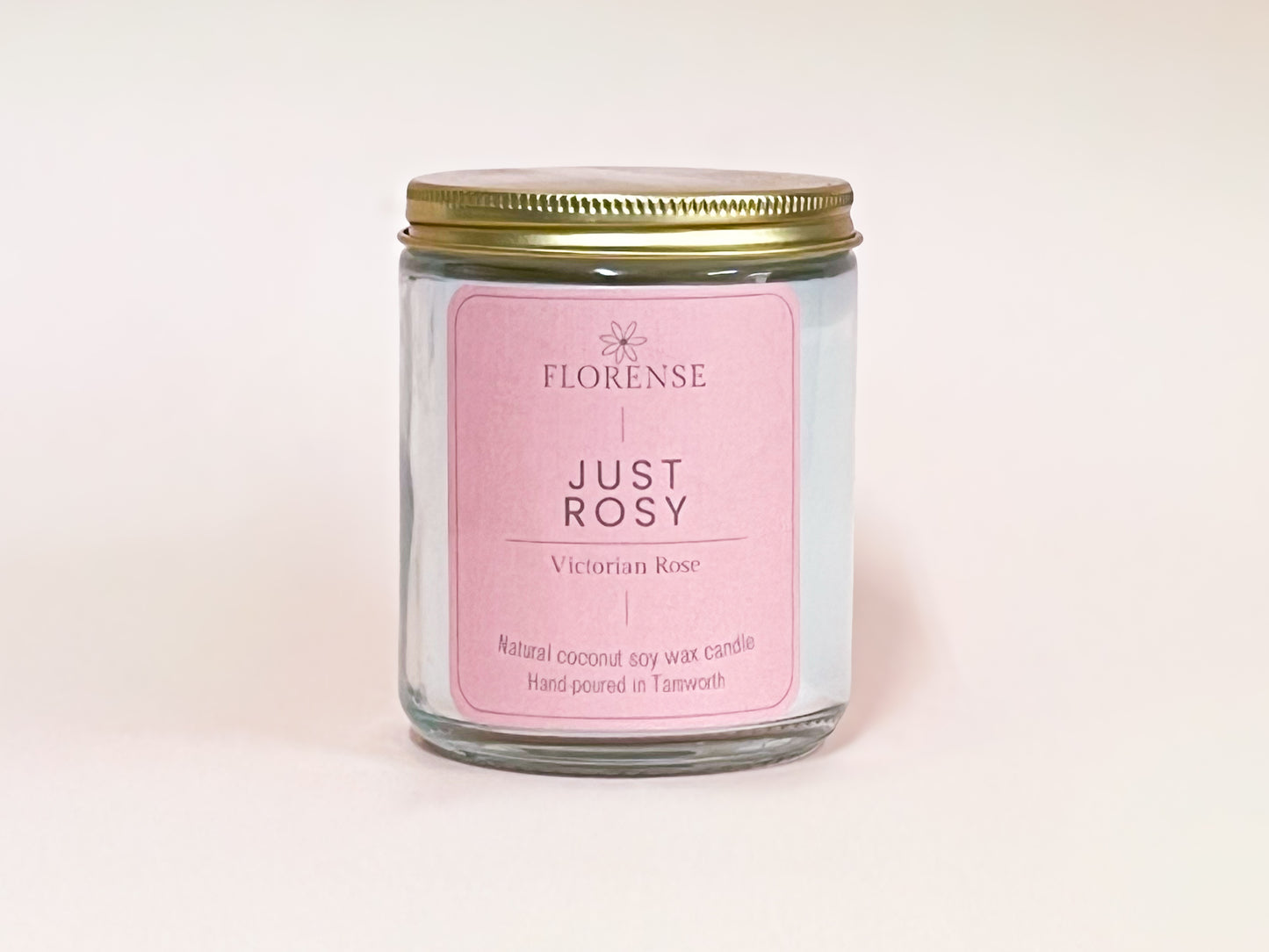 Mason Jar Candle - Clear | Just Rosy - Rose Victorian