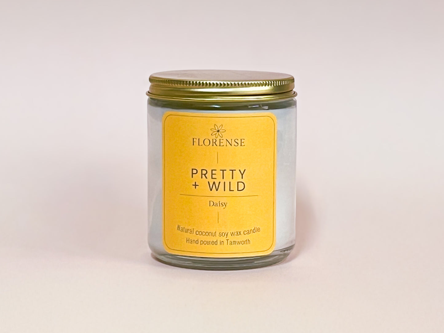 Mason Jar Candle - Clear | Pretty + Wild - Daisy
