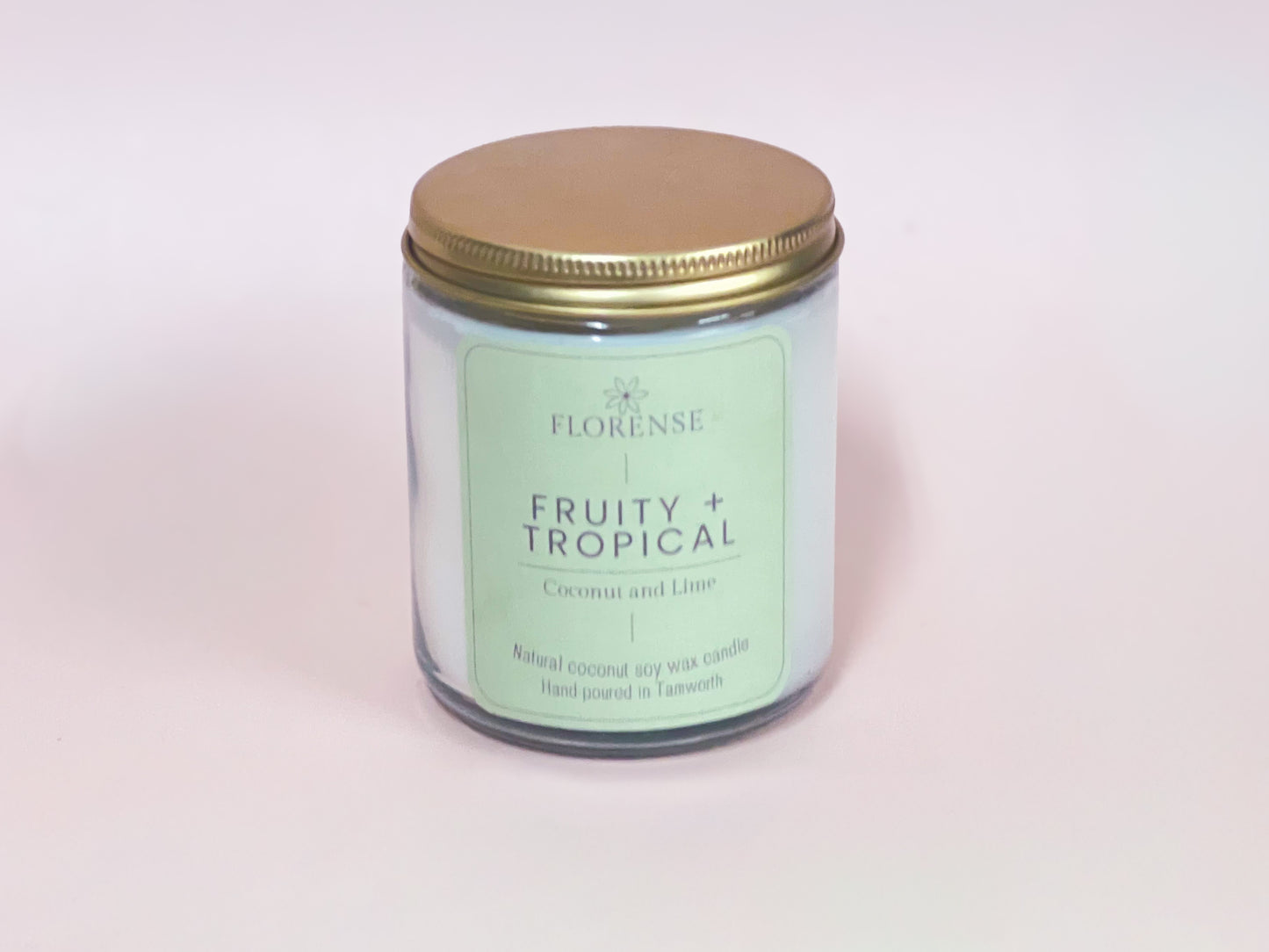 Mason Jar Candle - Clear | Fruity + Tropical - Coconut and Lime