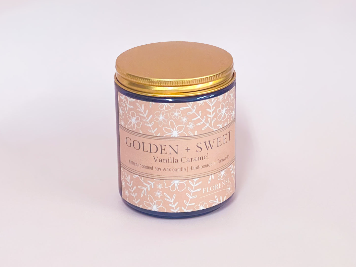 Amber Candle | Golden + Sweet (Vanilla Caramel)