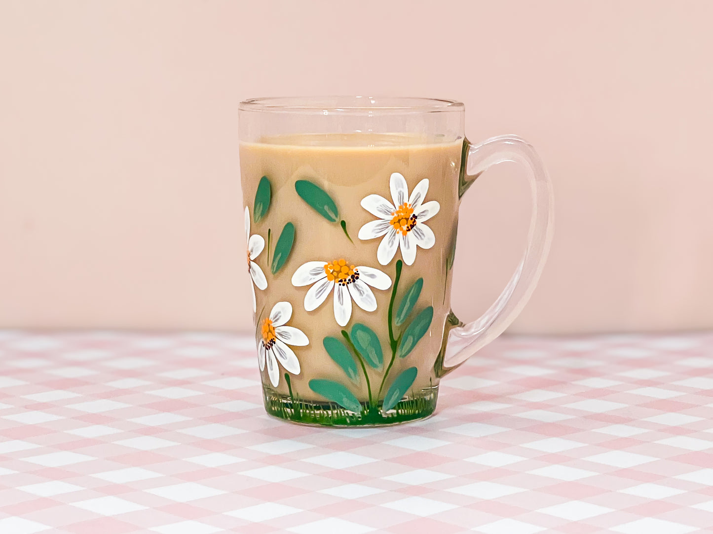 Hand-Painted Coffee Mug - Daisy
