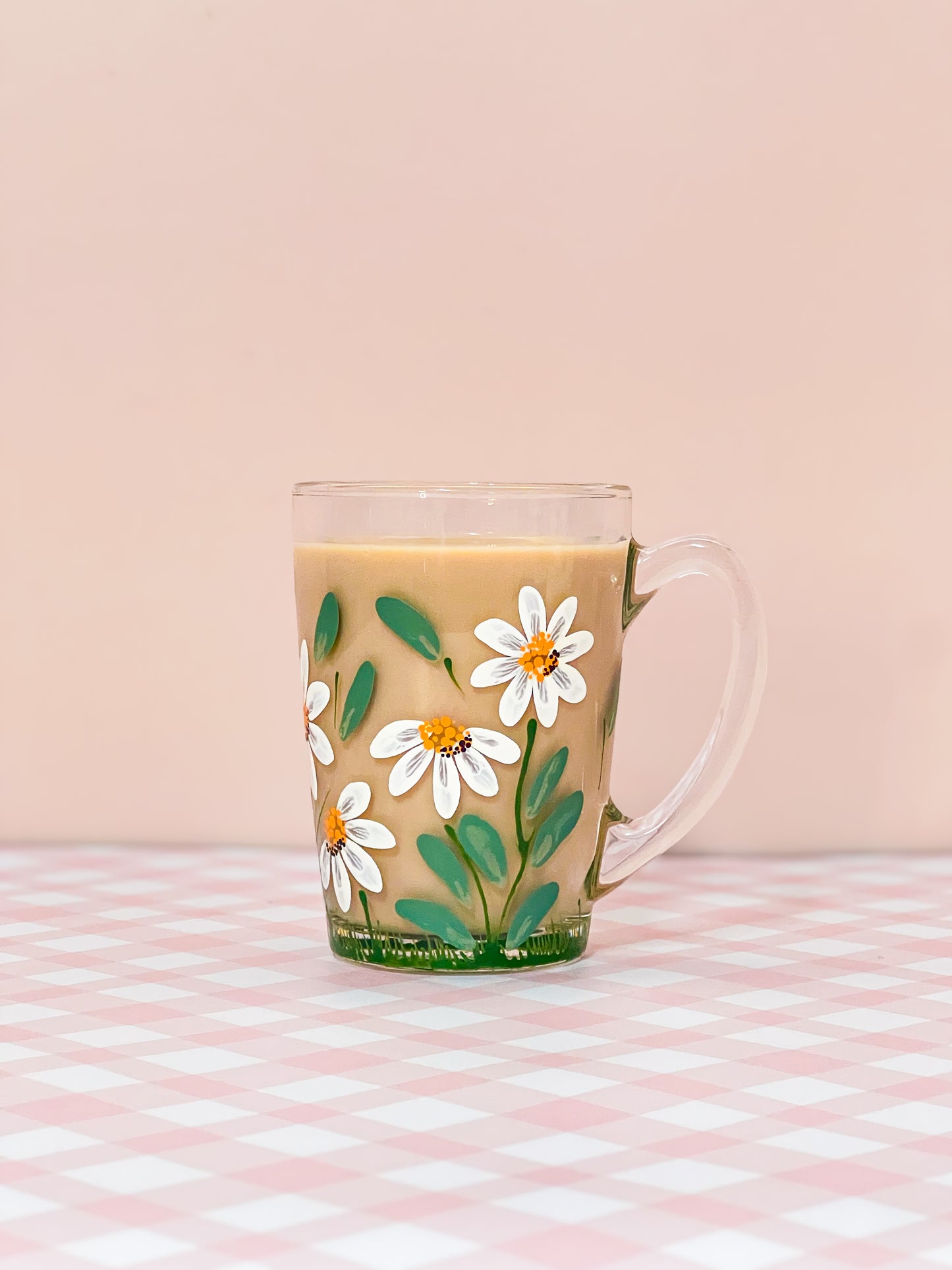 Hand-Painted Coffee Mug - Daisy