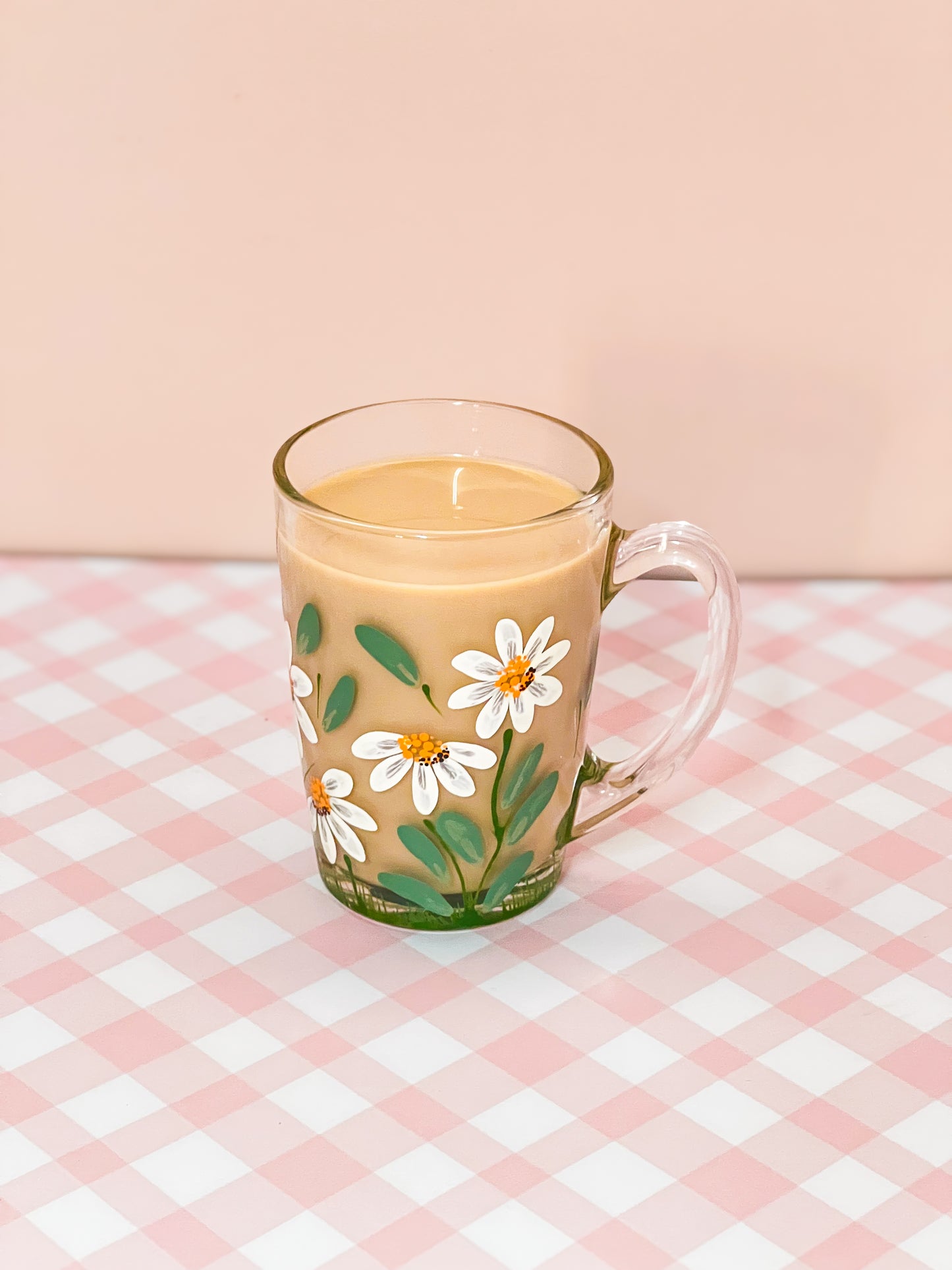 Hand-Painted Coffee Mug - Daisy