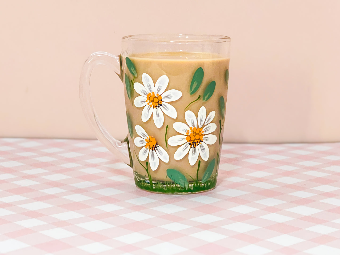 Hand-Painted Coffee Mug - Daisy