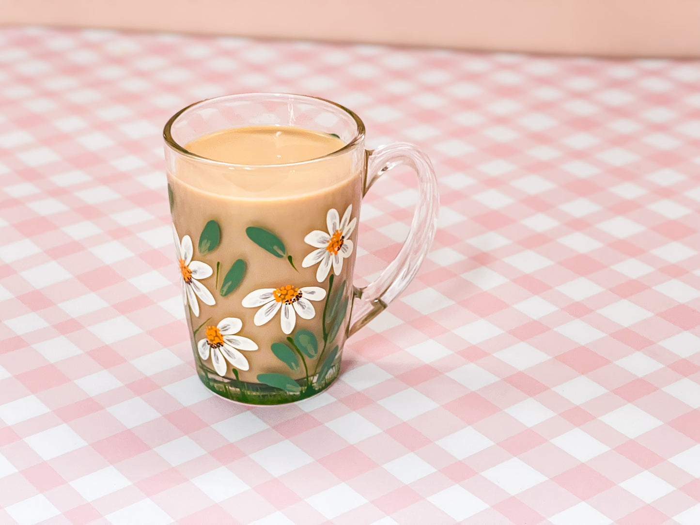 Hand-Painted Coffee Mug - Daisy