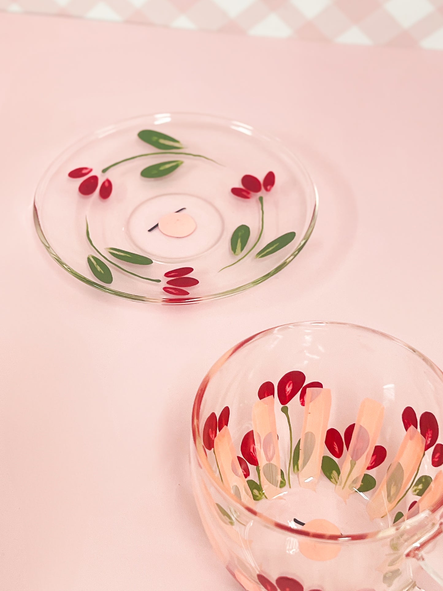 Hand-painted (Upcycled) Teacup + Saucer | Tullie
