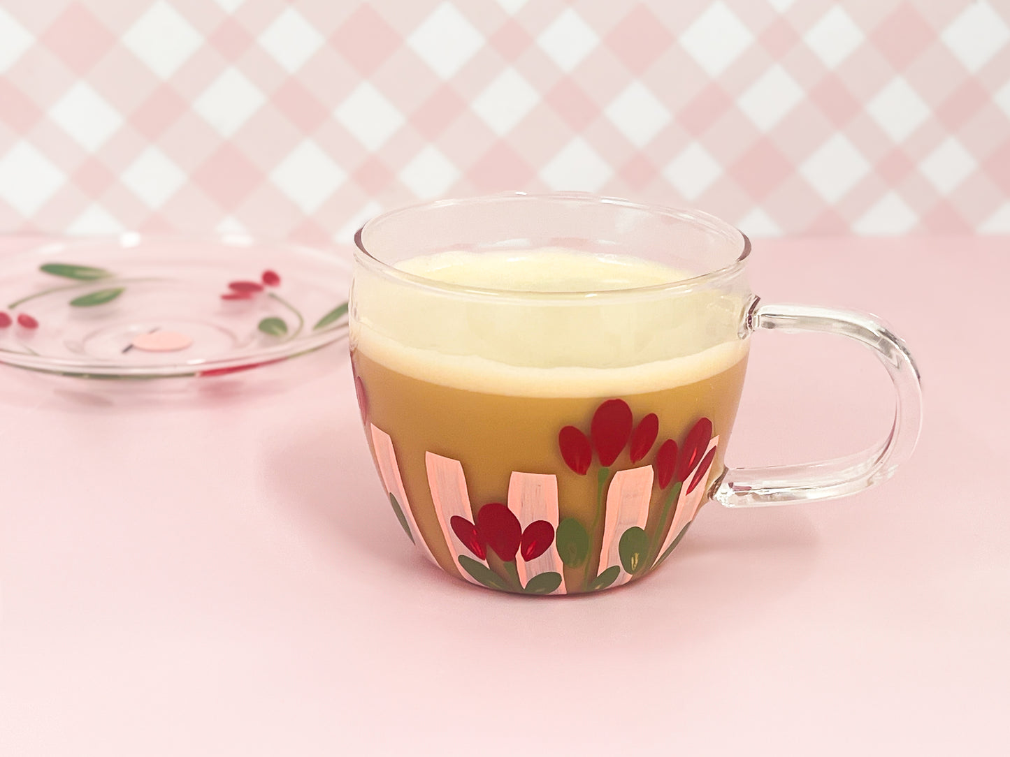 Hand-painted (Upcycled) Teacup + Saucer | Tullie