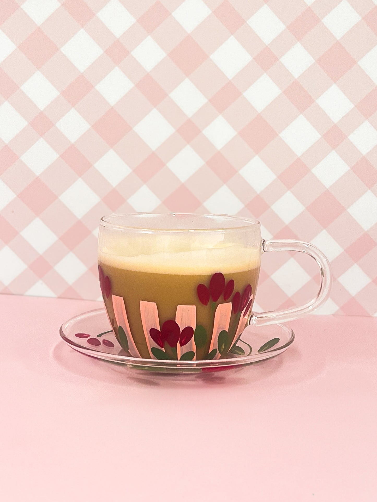 Hand-painted (Upcycled) Teacup + Saucer | Tullie
