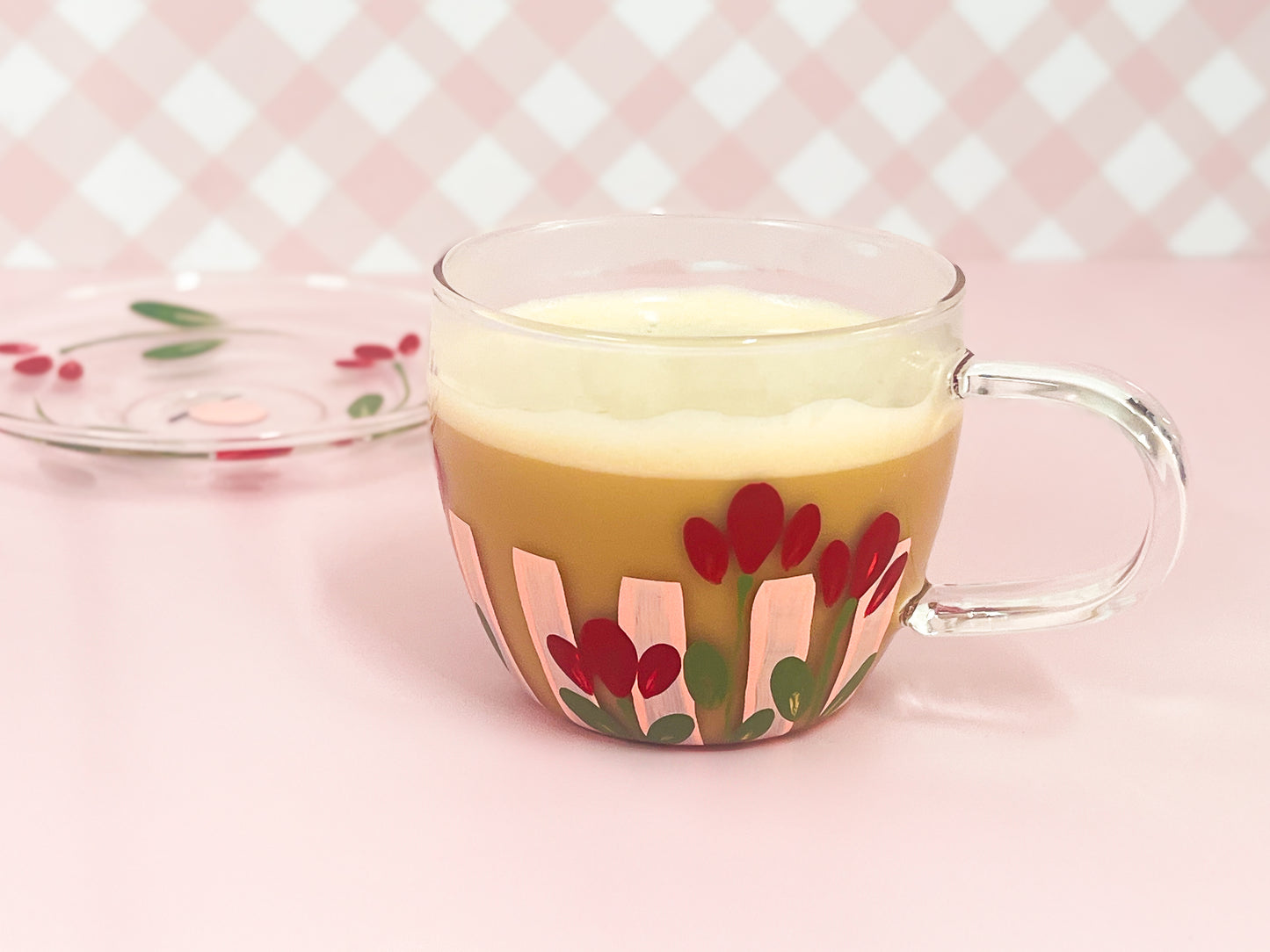Hand-painted (Upcycled) Teacup + Saucer | Tullie