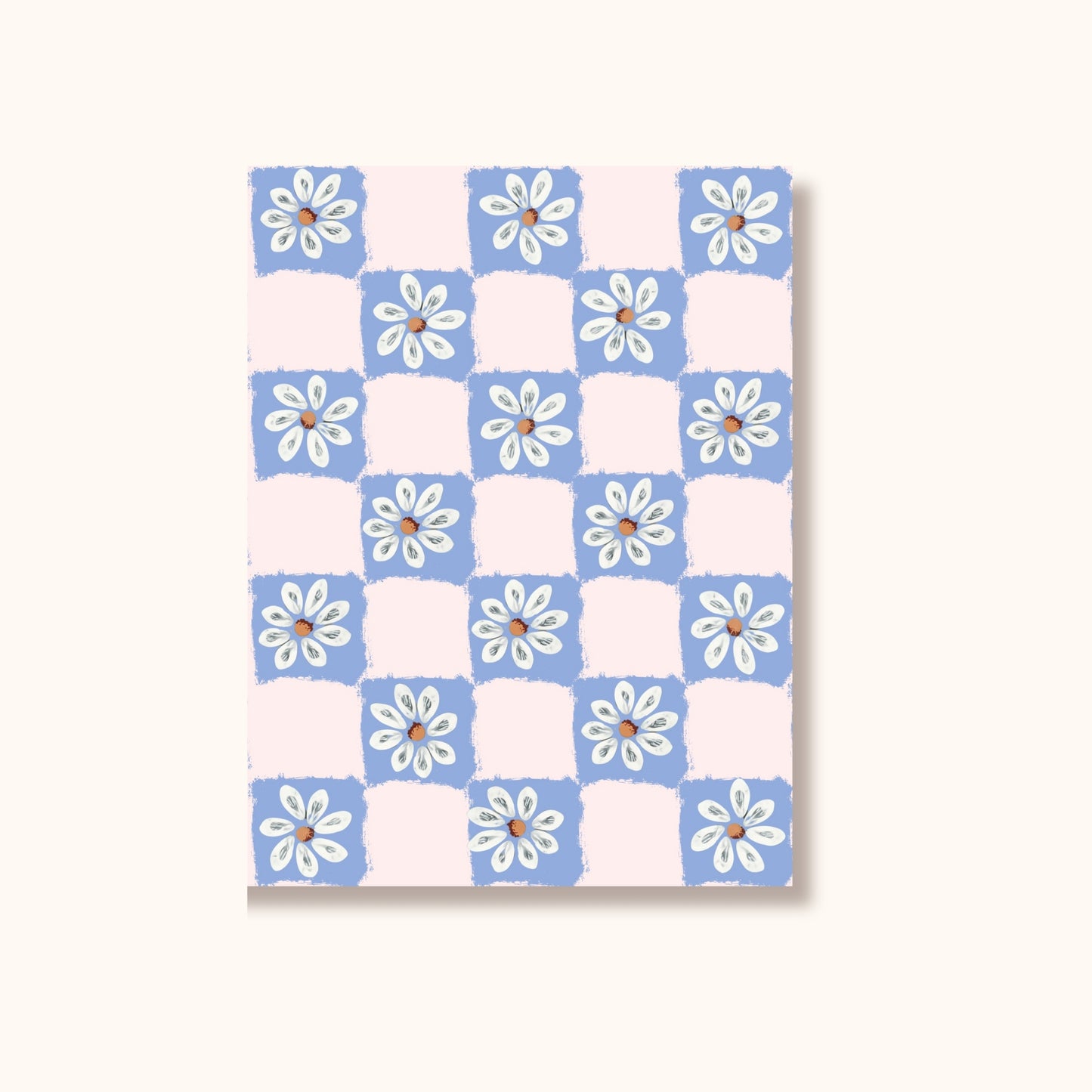 Swing Gift Card - Floral Check/Hamptons Blue