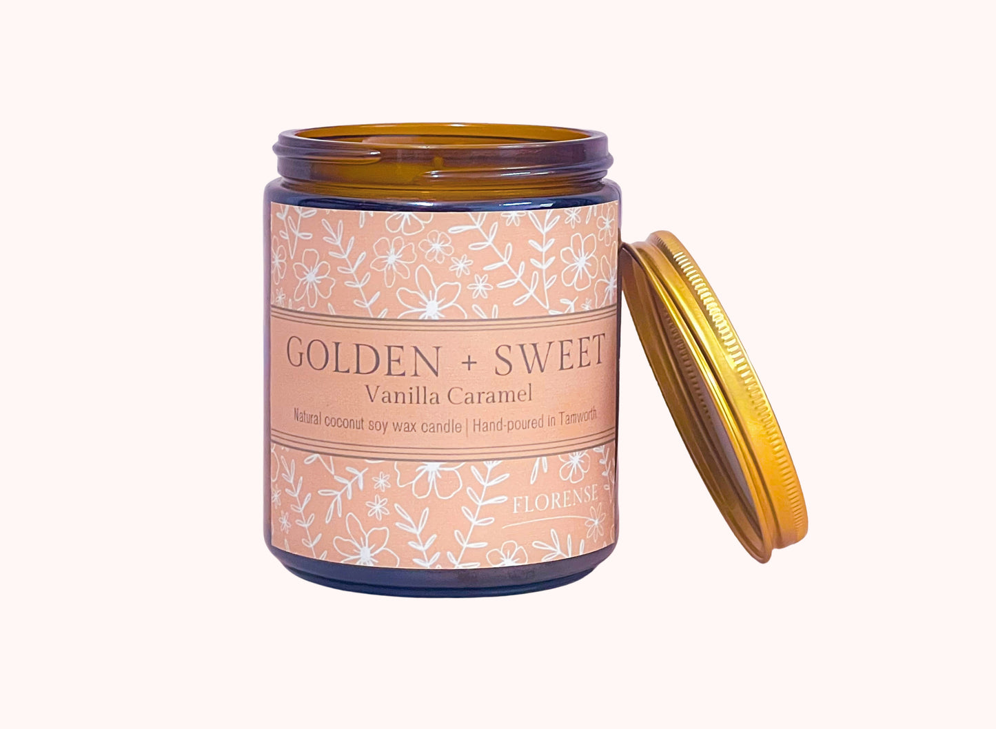 Amber Candle | Golden + Sweet (Vanilla Caramel)