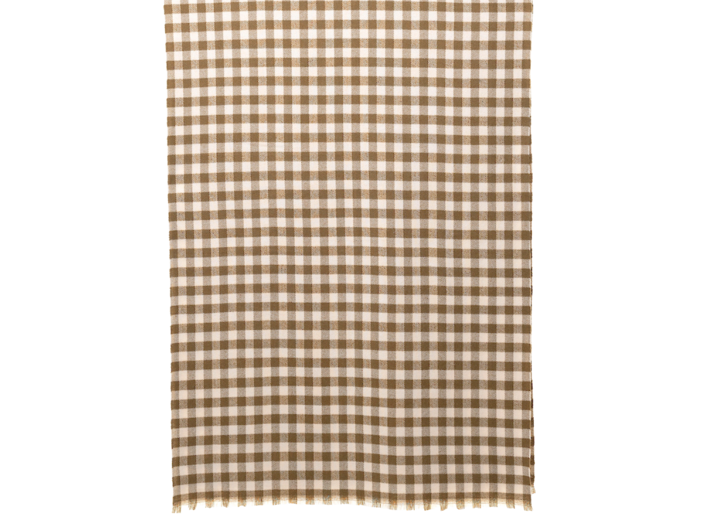 Gingham Scarf - Dark Olive