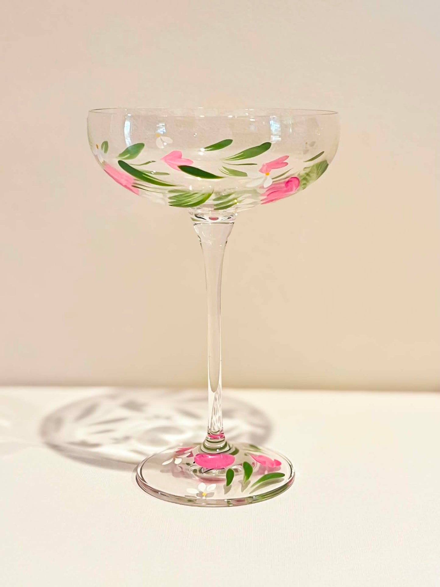 Hand-painted Coupe Glass - Tallulah