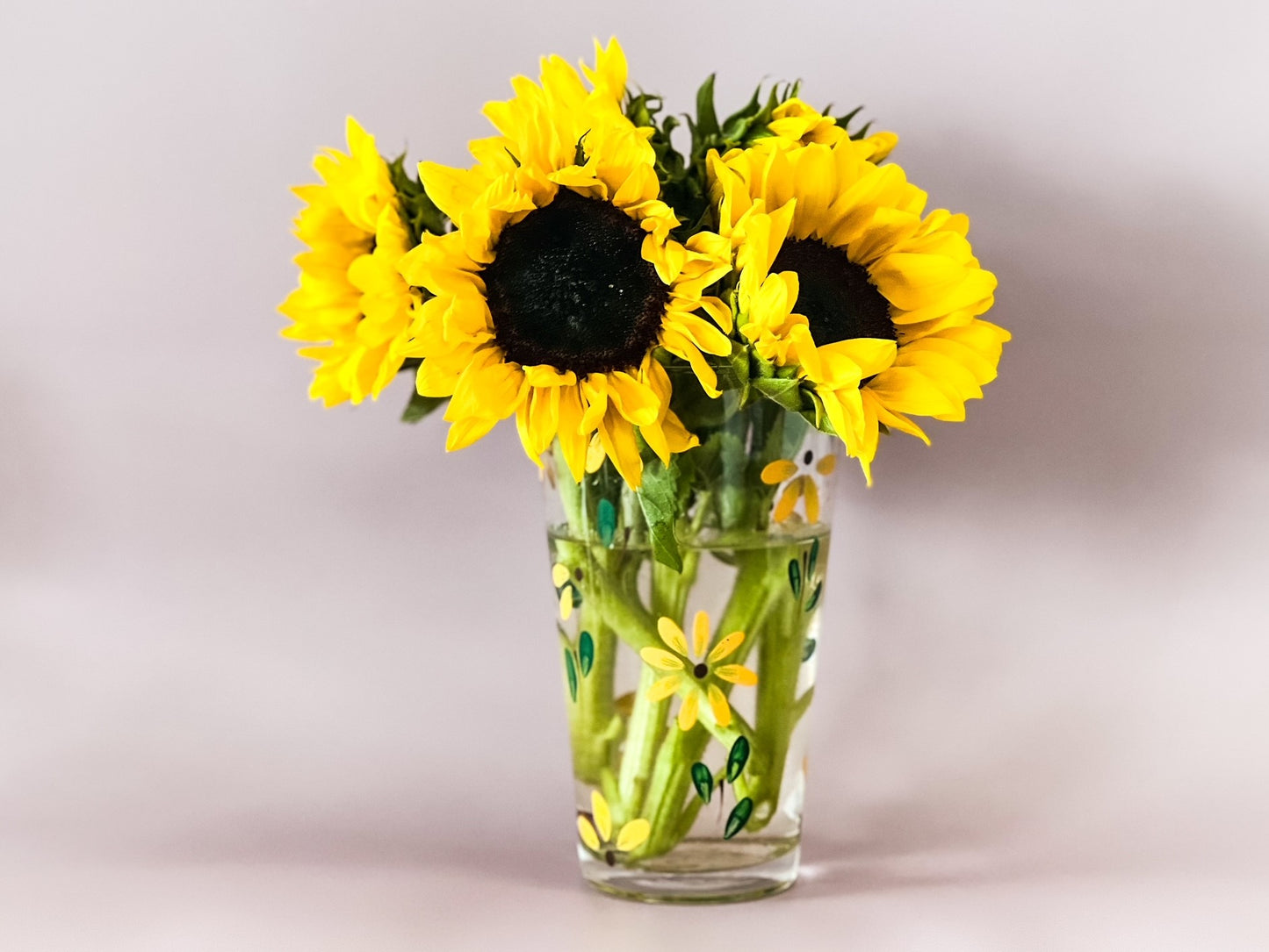 Hand-painted Vase | Sunflower Fields