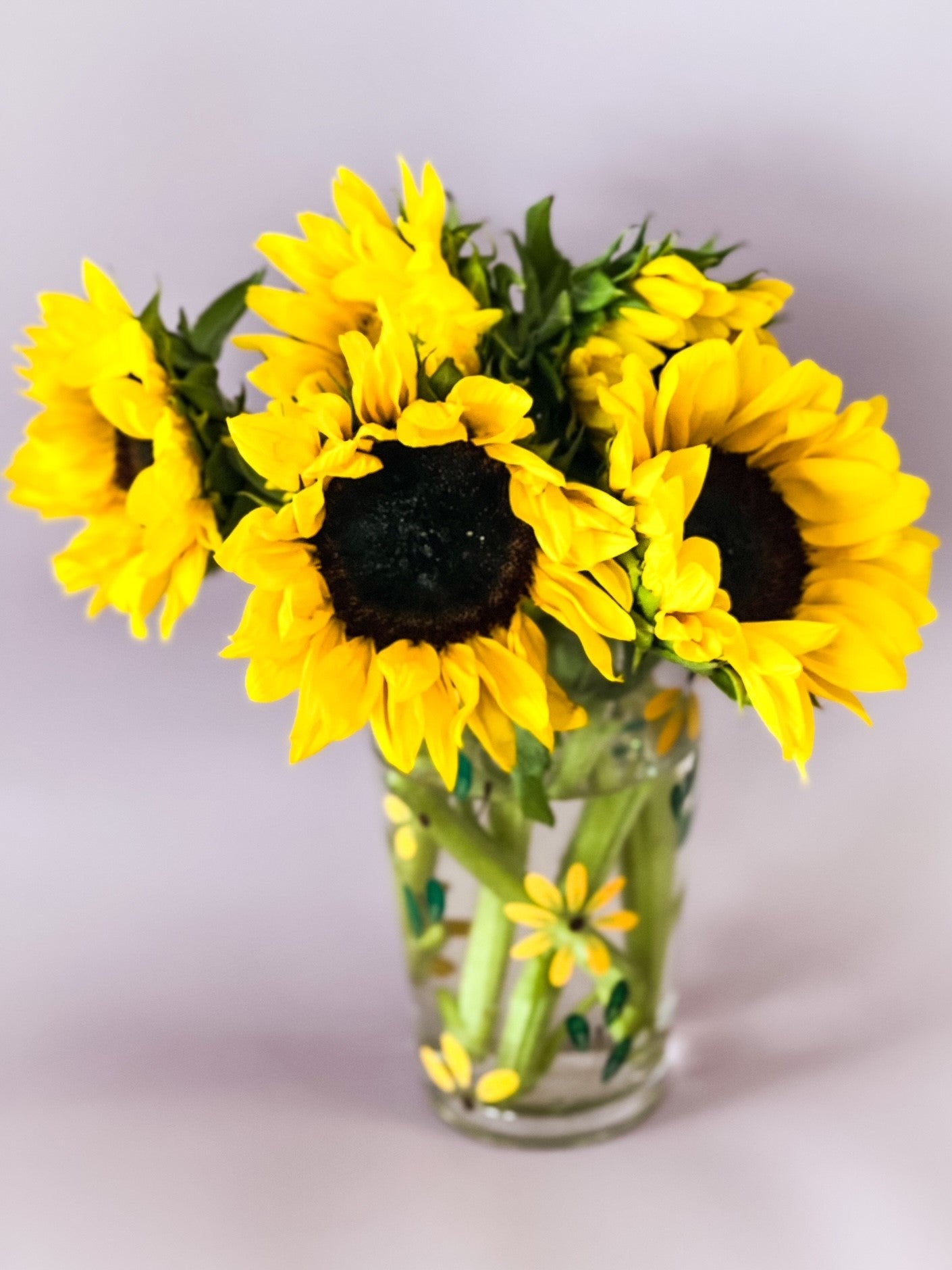 Hand-painted Vase | Sunflower Fields