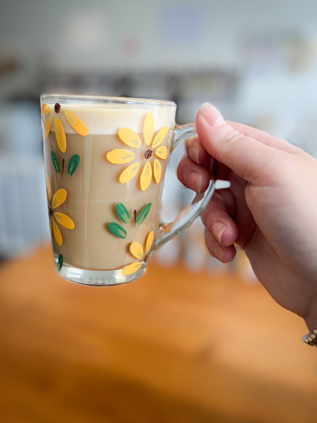 Hand-painted Coffee Mug | Sunflower Fields