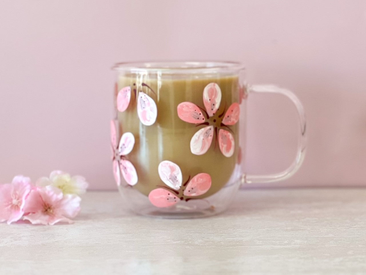 Hand-painted DW Mug | Cherry Blossom
