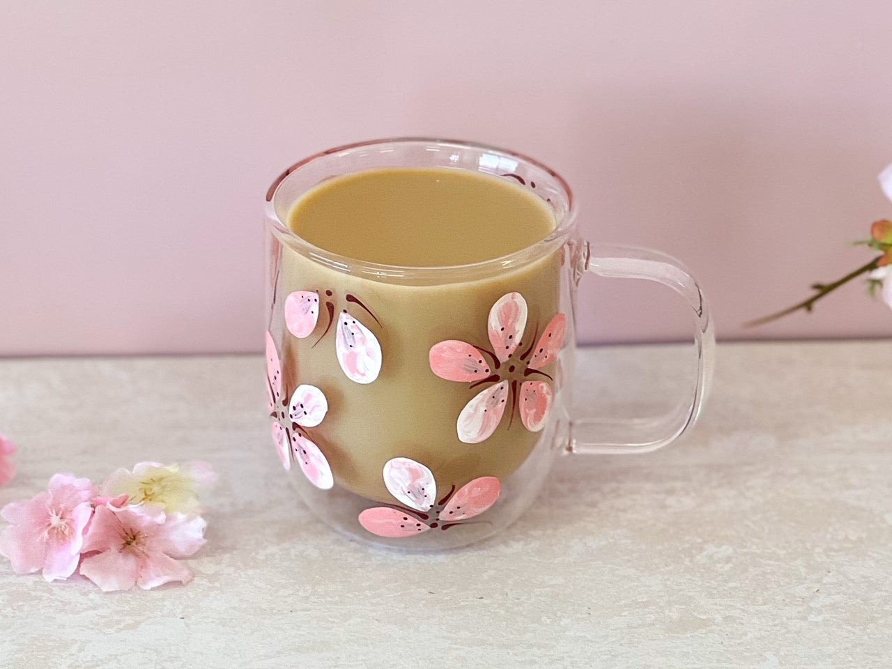 Hand-painted DW Mug | Cherry Blossom