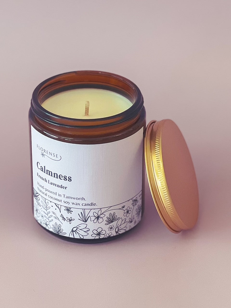 Amber Candle | Calmness (French Lavender)