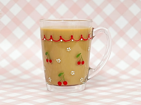 Hand-Painted Coffee Mug - Cherries