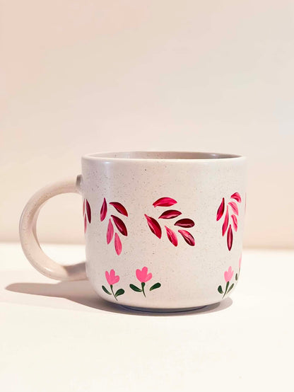 Hand-Painted Stoneware Mug - Florence Rose