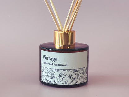 Amber Diffuser | Vintage (Leather + Sandalwood)