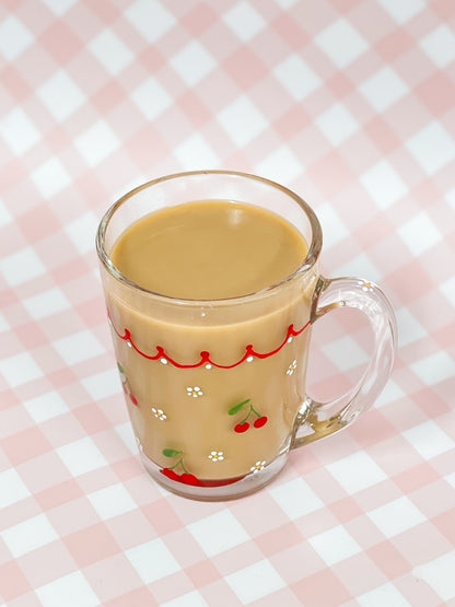 Hand-Painted Coffee Mug - Cherries