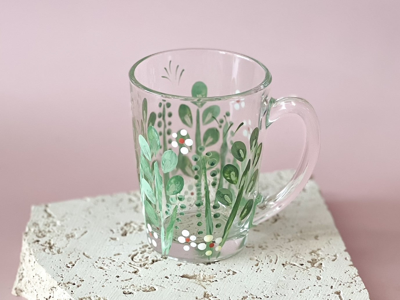 Hand-Painted Coffee Mug | Evergreen