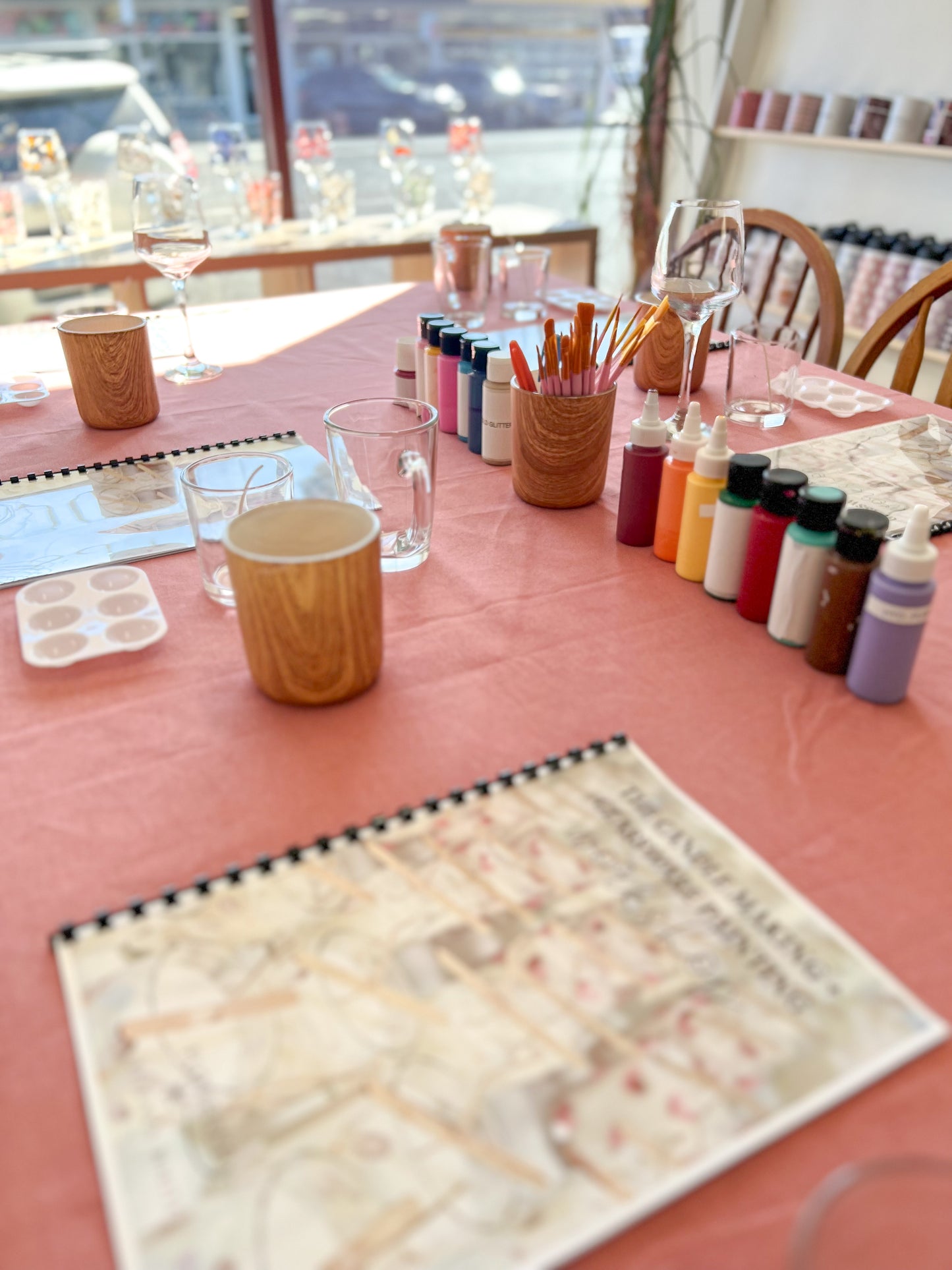 Candle Making + Glassware Painting Workshop