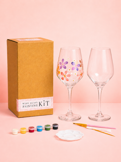 Glass Painting DIY Kit - Wine Glass