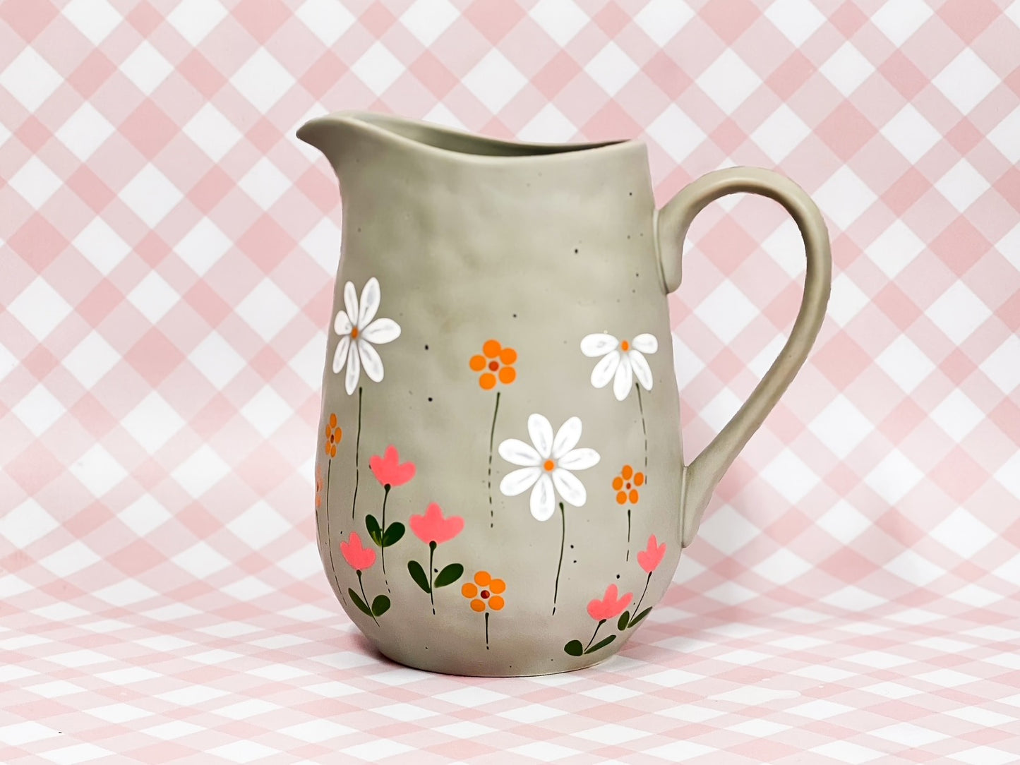 Hand-painted Jug Vase - Wildflorals