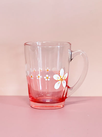 Hand-painted Coffee Mug | Daisy Sml/Lrg /Frosted Rose