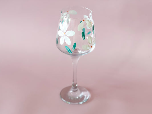 Hand-painted Wine Glass | Jonquil
