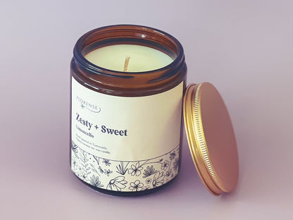 Amber Candle | Zesty + Sweet (Limoncello)