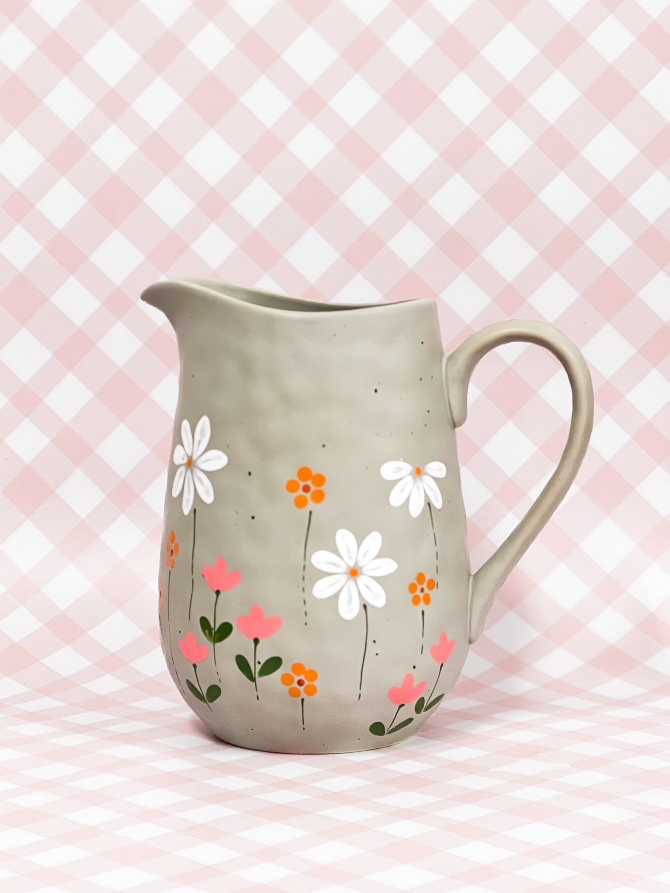 Hand-painted Jug Vase - Wildflorals