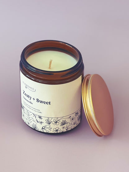 Amber Candle | Zesty + Sweet (Limoncello)