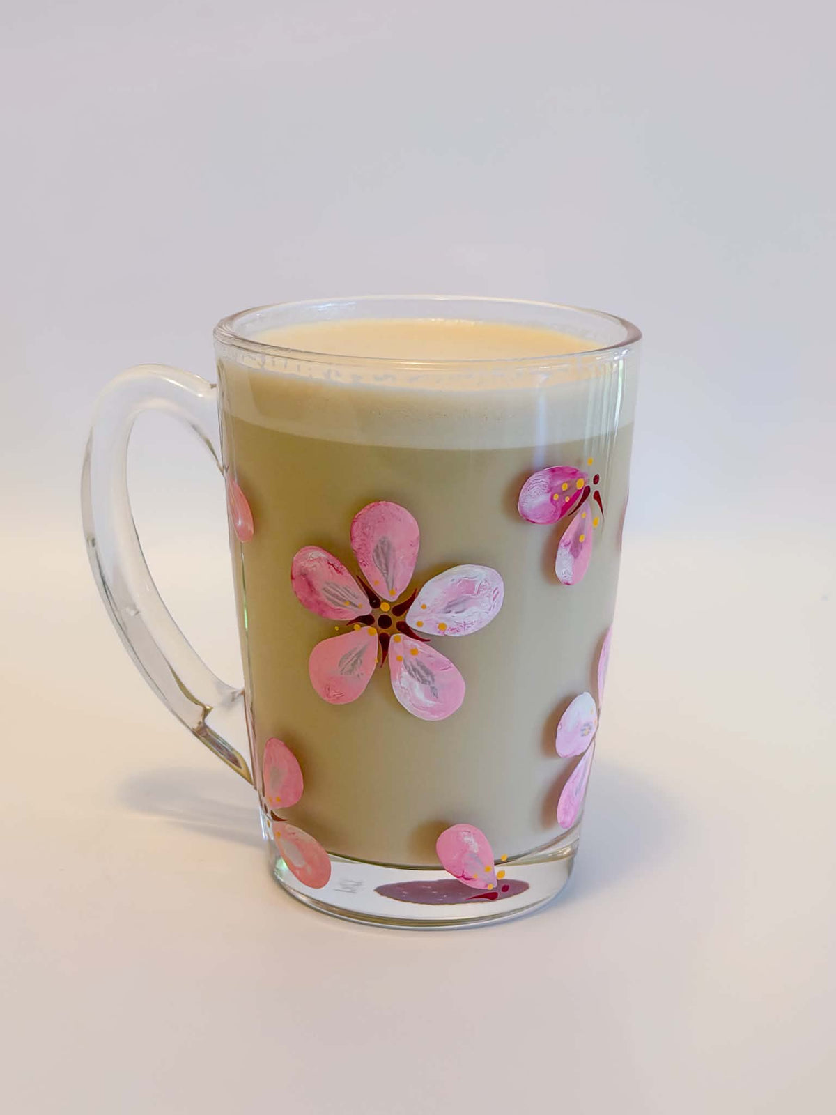 Hand-painted Coffee Mug - Cherry Blossom