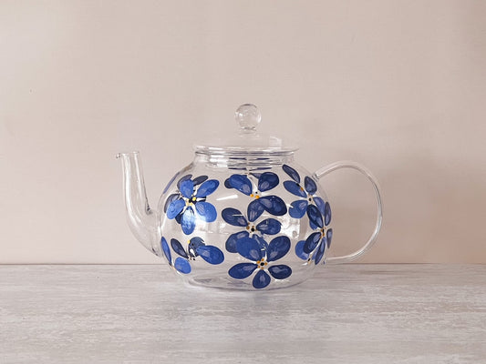Hand-painted Teapot | Forget Me Not