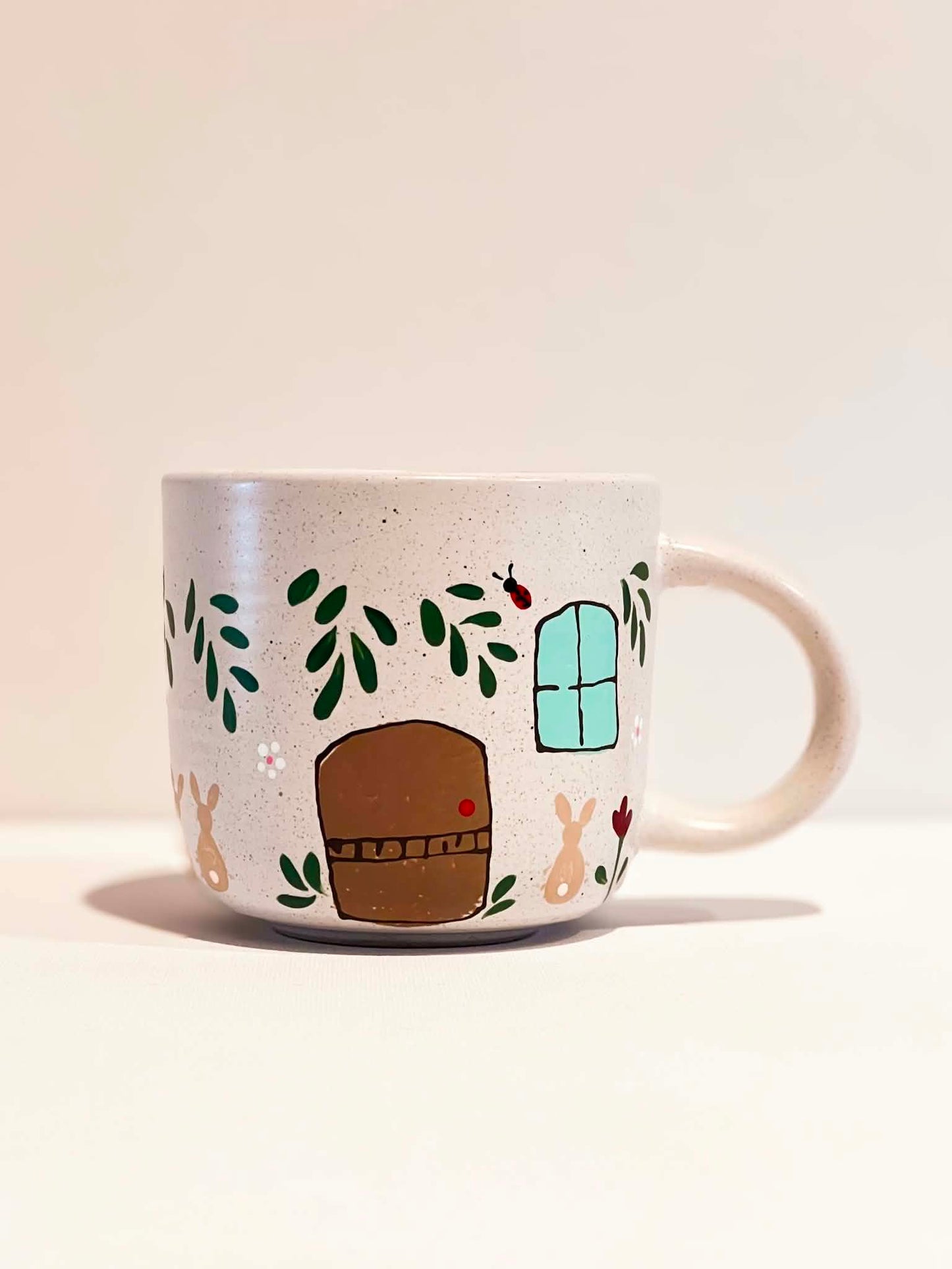 Hand-Painted Stoneware Mug - Winnie Blossom